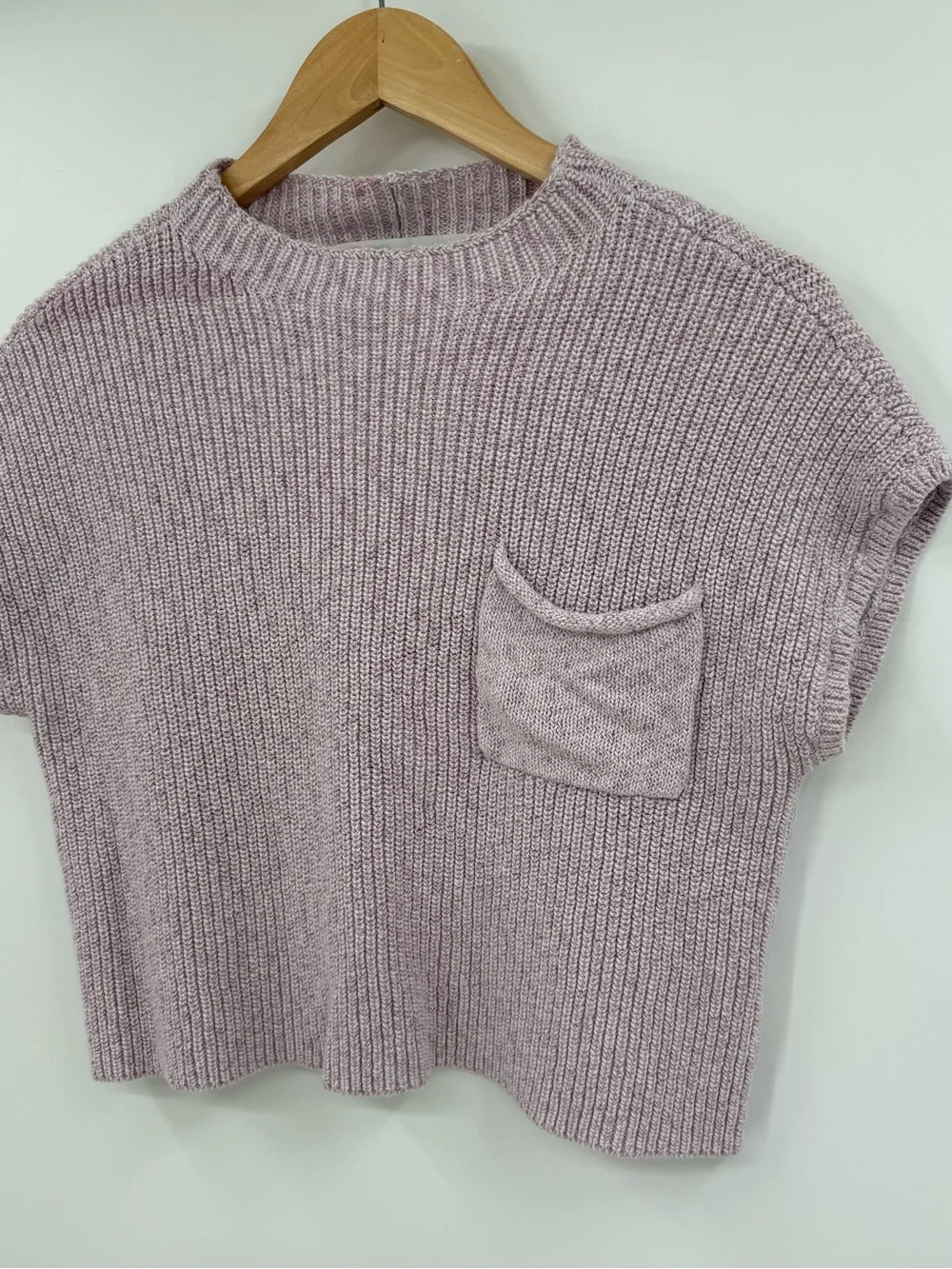 Free People Beach Freya Sweater Set Top Only | Lavender | Medium - Picture 9 of 9